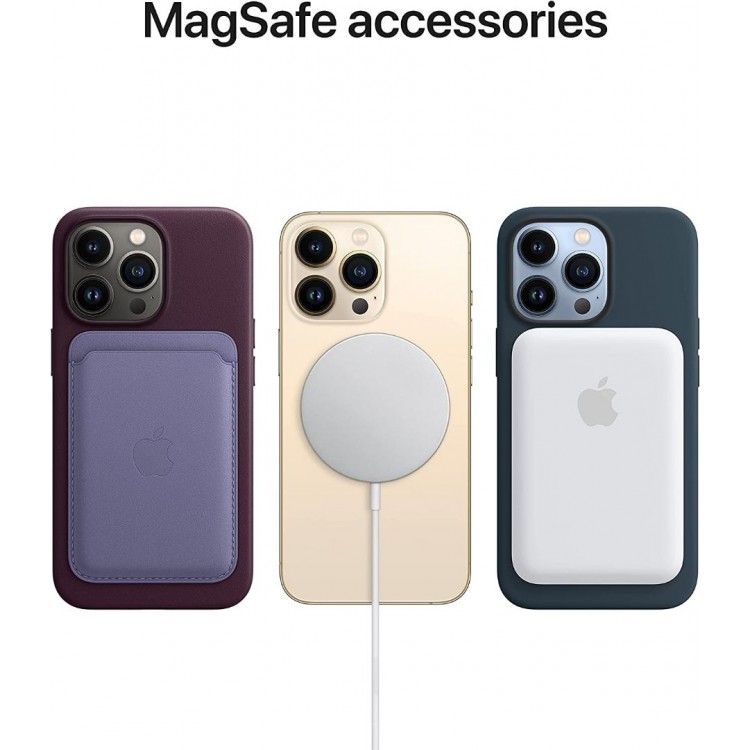 Θήκη Γνήσια Apple MagSafe Δερμάτινη για Apple iPhone 13 Pro 6.1 - GOLDED ΚΑΦΕ - MM193ΖΜΑ