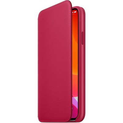 Case Apple Genuine Leather FOLIO for iPhone 11 PRO MAX - Raspberry RED - MY1N2ZMA