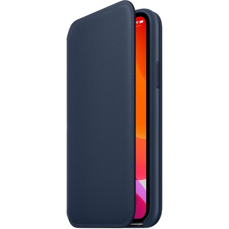 Θήκη Γνήσια Apple Δερμάτινη ΠΟΡΤΟΦΟΛΙ για iPhone 11 PRO 5.8 - Deep Sea ΜΠΛΕ - MY1L2ZMA