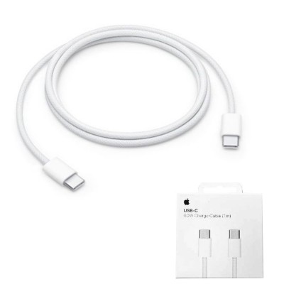 APPLE Γνήσιο BRAIDED Καλώδιο TYPE-C 1.0M , 60W - A2795 - BULK EDT