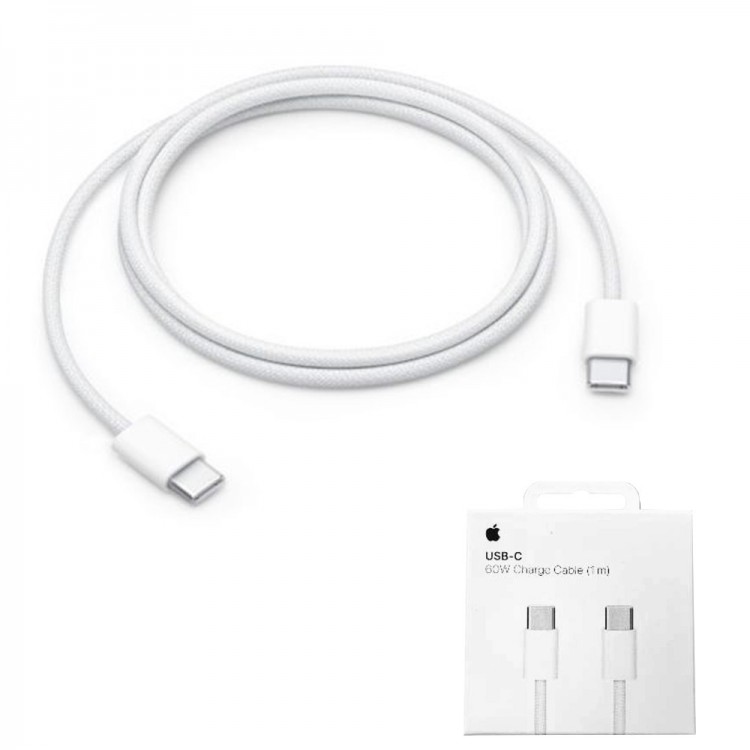 APPLE Γνήσιο BRAIDED Καλώδιο TYPE-C 1.0M , 60W - A2795 - BULK EDT