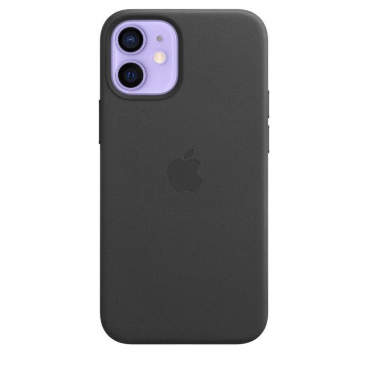 Θήκη Γνήσια Apple Δερμάτινη MagSafe για Apple iPhone 12 MINI 5.4 - ΜΑΥΡΟ - MHKA3ZM/A