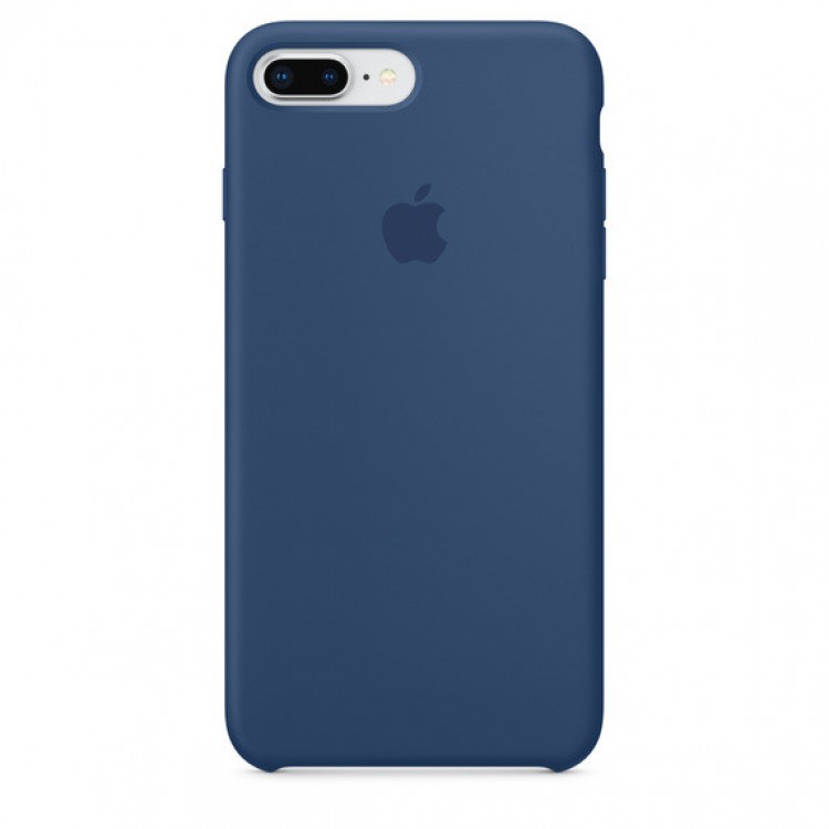 Θήκη Γνήσια Apple Silicone για iPhone 7 PLUS, 8 PLUS - ΜΠΛΕ COBALT - MQGP2FEA