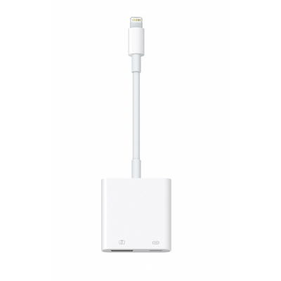 Apple GENUINE Lightning male - Lightning/USB-A female - MK0W2ZM/A