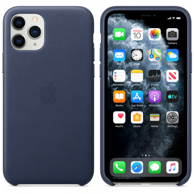 Θήκη Γνήσια Apple Δερμάτινη για APPLE iPhone 11 PRO 5.8 - Midnight ΜΠΛΕ - MWYG2ZM/A