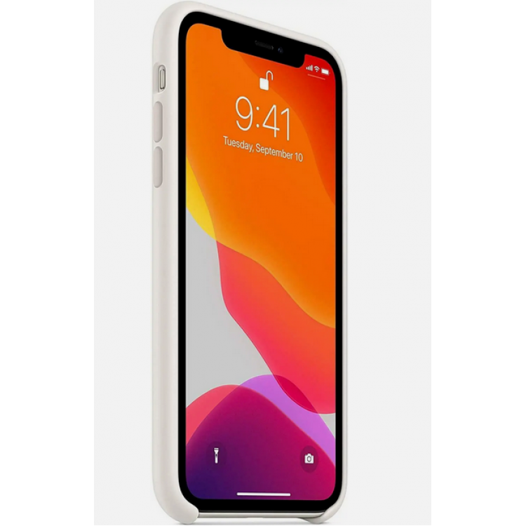 Θήκη Γνήσια Apple Silicone για iPhone 11 6.1 - ΛΕΥΚΟ - MWVX2ZMA