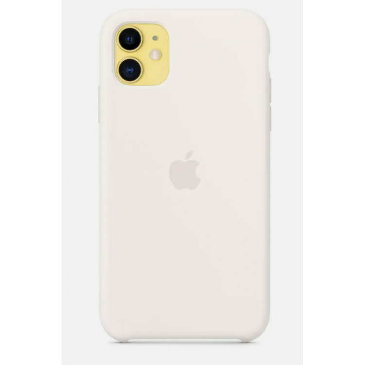 Θήκη Γνήσια Apple Silicone για iPhone 11 6.1 - ΛΕΥΚΟ - MWVX2ZMA