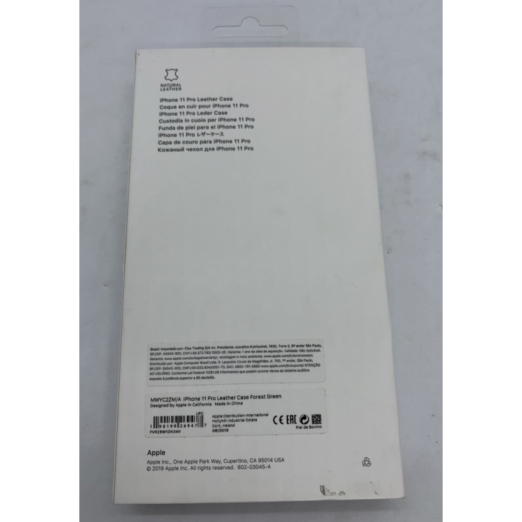 Θήκη Γνήσια Apple Δερμάτινη για iPhone 11 Pro 5.8 - Forest ΠΡΑΣΙΝΟ - MWYC2ZMA