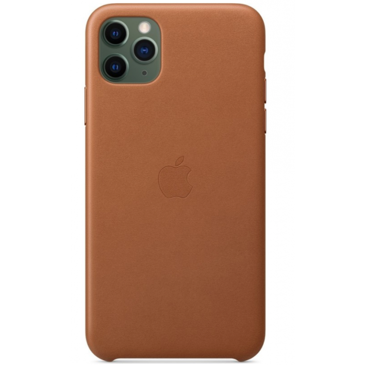 Θήκη Γνήσια Apple Δερμάτινη για iPhone 11 Pro MAX 6.5 - Saddle ΚΑΦΕ - MX0D2ZMA