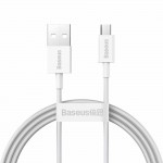 Baseus Superior Series Καλώδιο συγχρονισμού/φόρτισης USB σε Micro-USB, 2A, 1μ. - ΛΕΥΚΟ - CAMYS-02