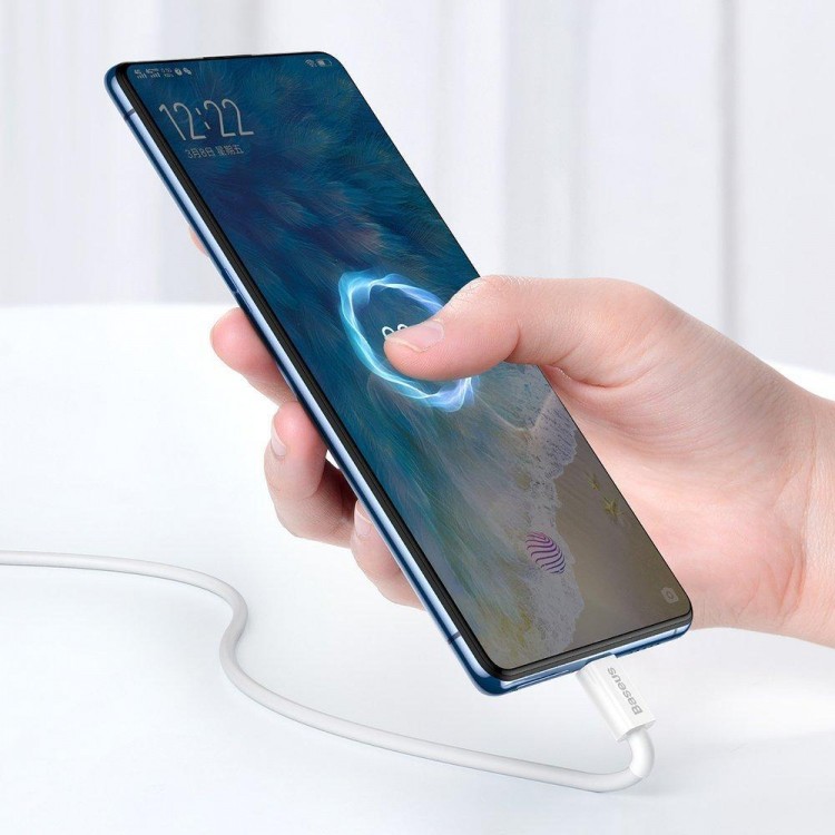 Baseus Superior Series Καλώδιο συγχρονισμού/φόρτισης USB σε Micro-USB, 2A, 1μ. - ΛΕΥΚΟ - CAMYS-02