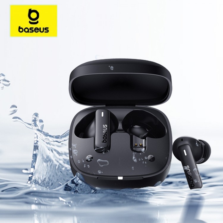 Baseus Ασύρματα Ακουστικά Bowie E19 Bluetooth 5.3, True Wireless, Touch Control, Call ENC, IPX5 - ΜΑΥΡΟ - A00069600113-00