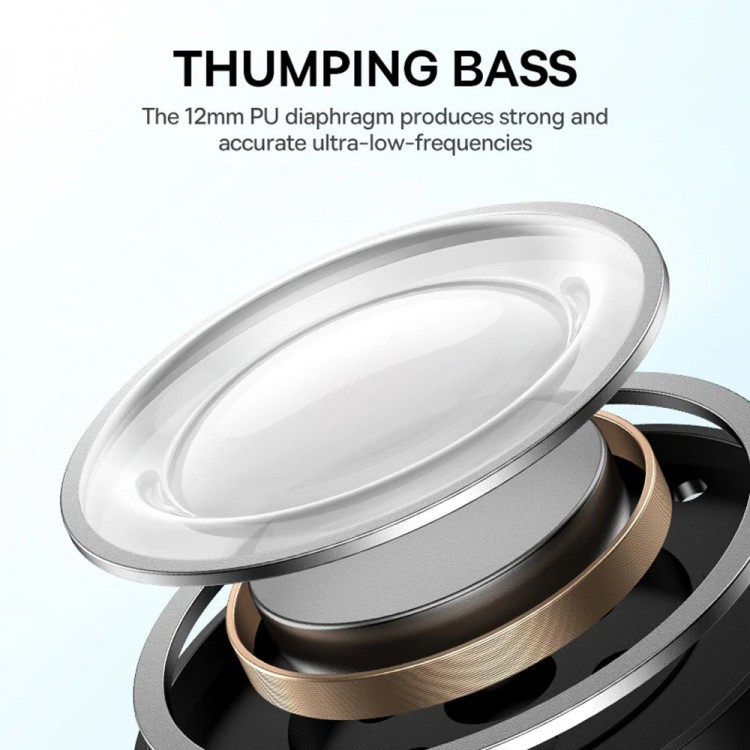 Baseus Ασύρματα Ακουστικά Bowie E19 Bluetooth 5.3, True Wireless, Touch Control, Call ENC, IPX5 - ΜΑΥΡΟ - A00069600113-00