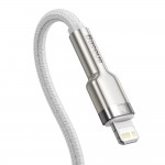 BASEUS CAFULE METAL PD20W Καλώδιο Φόρτισης Συγχρονισμού LIGHTNING 2.0M - ΛΕΥΚΟ - CATLJK-B02