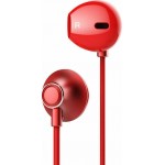 Baseus Encok H06 Ακουστικά Hands-Free Stereo In-Ear με εργονομικά Ear Pads για Smartphones με υποδοχή Jack 3.5mm- ΚΟΚΚΙΝΟ - MZ-NGH06-09