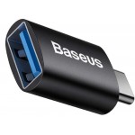 BASEUS Ingenuity Μετατροπέας TYPE-C male σε USB-A  female ,OTG - ΜΑΥΡΟ 