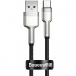 BASEUS CAFULE 66W Καλώδιο Φόρτισης Συγχρονισμού USB-A σε USB-C 0.25μ. - ΜΑΥΡΟ - BSU3117BLK