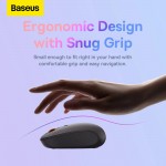 Baseus Ασύρματο ποντίκι F01B Tri-Mode Bluetooth 5.0, 2.4G, 1600 DPI - Frosted ΓΚΡΙ - B01055503833-00