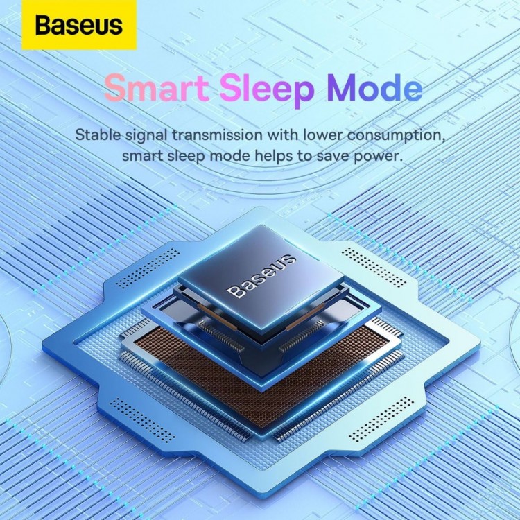 Baseus Ασύρματο ποντίκι F01B Tri-Mode Bluetooth 5.0, 2.4G, 1600 DPI - Frosted ΓΚΡΙ - B01055503833-00