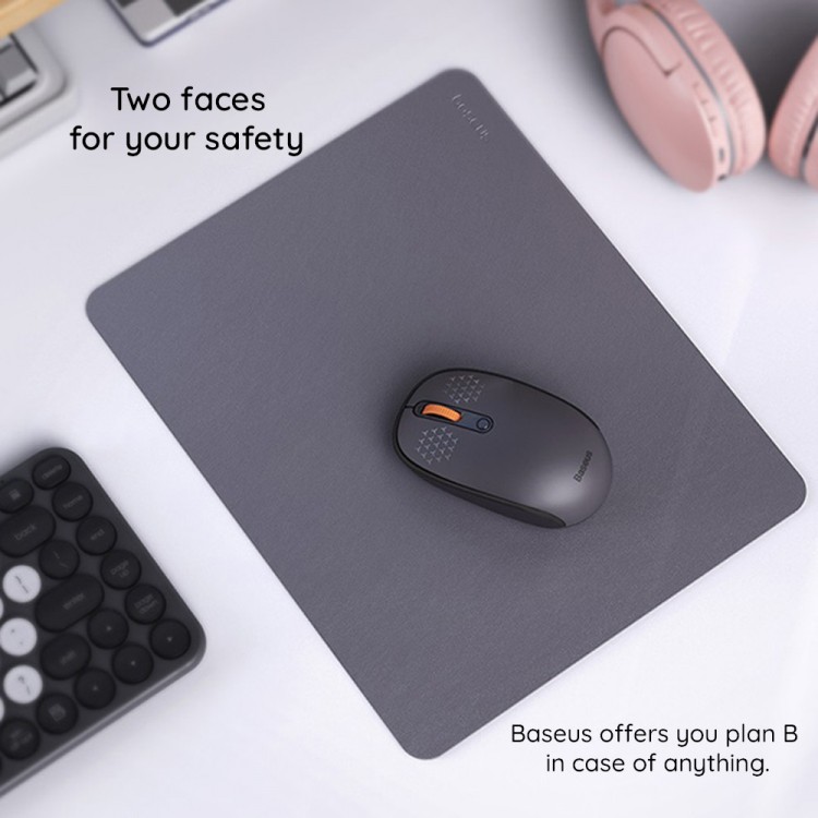 Baseus MousePad PU Δερμάτινο για γραφείο, Gaming, οικιακή χρήση - Frosted ΓΚΡΙ - B01055504831-00