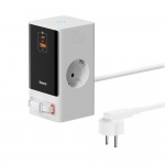 Baseus Extension Cord PowerCombo USB, 2xType-C, Shuko, 65W - ΛΕΥΚΟ - PSLR000602