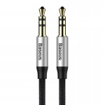 Baseus Καλώδιο Ήχου Yiven Mini Jack 3.5mm AUX, 1m - Μαύρο/Ασημί - CAM30-BS1