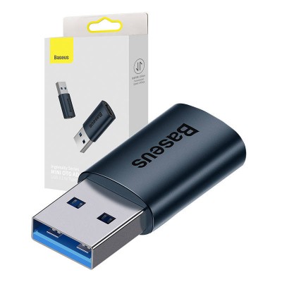 BASEUS Ingenuity Μετατροπέας USB-A σε USB-C, OTG - ΜΠΛΕ - ZJJQ000103