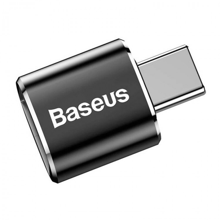BASEUS Μετατροπέας TYPE-C σε USB,OTG 2.4A - ΜΑΥΡΟ - CATOTG-01