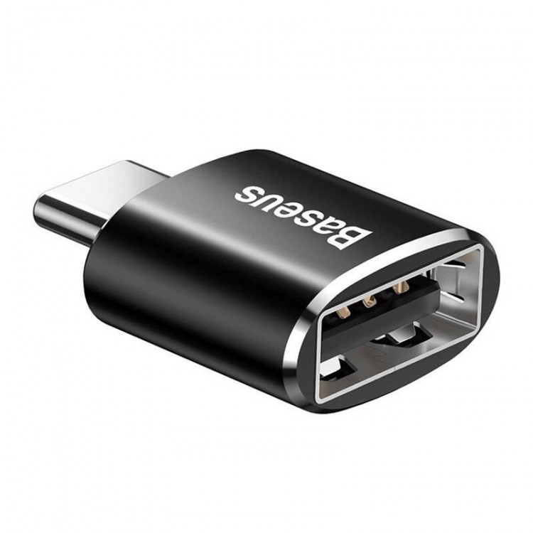 BASEUS Μετατροπέας TYPE-C σε USB,OTG 2.4A - ΜΑΥΡΟ - CATOTG-01