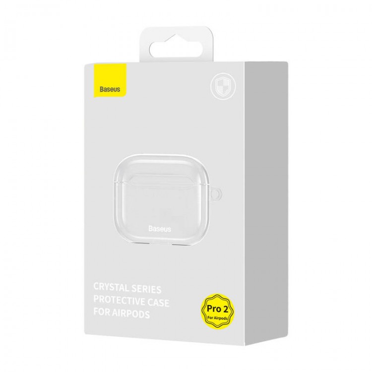 Θήκη BASEUS Crystal για Apple AirPods PRO 1/2 - ΔΙΑΦΑΝΟ - ARAP000200