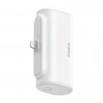 BASEUS Powerbank OS-Baseus Compact IP με Lightning υποδοχή , 5000mAh, 20W, MFi - ΛΕΥΚΟ - P10068307213-00