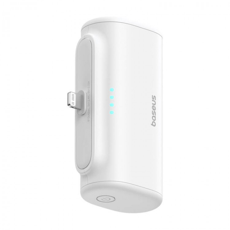 BASEUS Powerbank OS-Baseus Compact IP με Lightning υποδοχή , 5000mAh, 20W, MFi - ΛΕΥΚΟ - P10068307213-00
