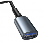 BASEUS CAFULE Καλώδιο Φόρτισης Συγχρονισμού USB3.0 Male σε USB3.0 Female 2A 1.00M - ΜΑΥΡΟ