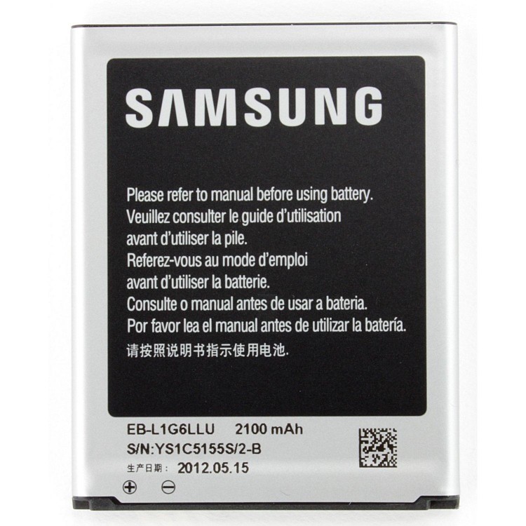 Μπαταρία Samsung Γνήσια για Galaxy S3 I9300 2100mAh Li-Ion 3.8V EB-L1G6LLU