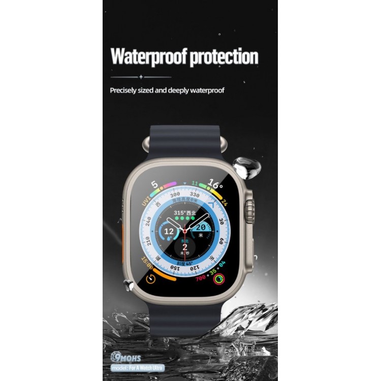 Blueo Sapphire/Titanium Frame Kit Alloy Watch Γυαλί προστασίας protector kit για Apple Watch Ultra 1/2 (49mm) -  - BSTP-AWULTRA49