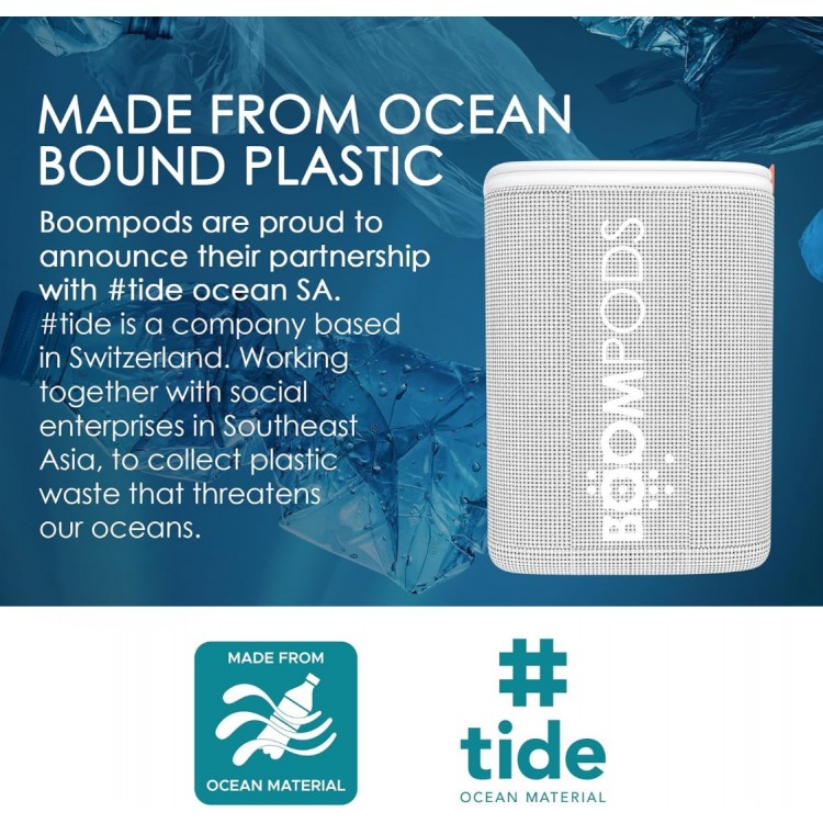 BOOMPODS Beachboom Φορητό Ασύρματο stereo Bluetooth 5.3 Ηχείο - BLUE - BP-BEABLU 