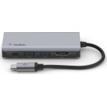 Belkin AVC006btSGY USB-C® 4-in-1 Multiport Adapter