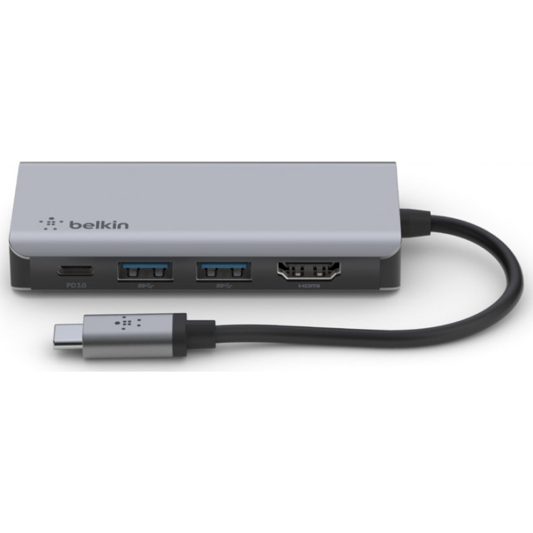Belkin AVC006btSGY USB-C® 4-in-1 Multiport Adapter