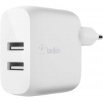 Belkin WCE002vf1MWH 2-port USB-A wall charger (24W) + USB-A / Micro-USB cableΛευκό