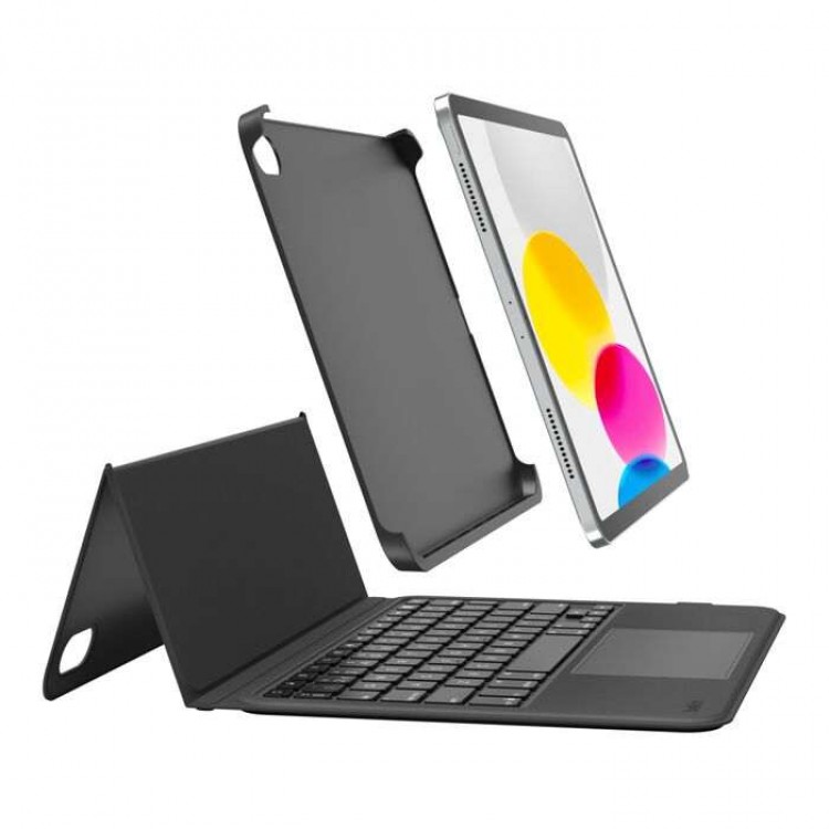 Belkin Everyday θήκη με πληκτρολόγιο Cradle για APPLE iPad 10.9" και iPad 11"(A16) 2025 - ΜΑΥΡΟ - BBZ001du-V3