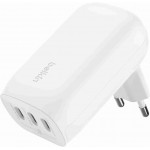  Belkin 67W Trio USB-C PD 3.1 Ταχυ-Φορτιστ΄ής με PPS BoostCharge , 3Xθύρες για APPLE iPhone 16/15 Series, MacBook Pro, AirPods, Galaxy - ΛΕΥΚΟ - WCC002VFWH
