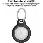 Belkin MSC002btH35 Secure Holder with Key Ring for AirTag 2-Pack - Black&White