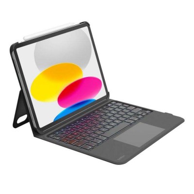 Belkin Everyday θήκη με πληκτρολόγιο Cradle για APPLE iPad 10.9" και iPad 11"(A16) 2025 - ΜΑΥΡΟ - BBZ001du-V3