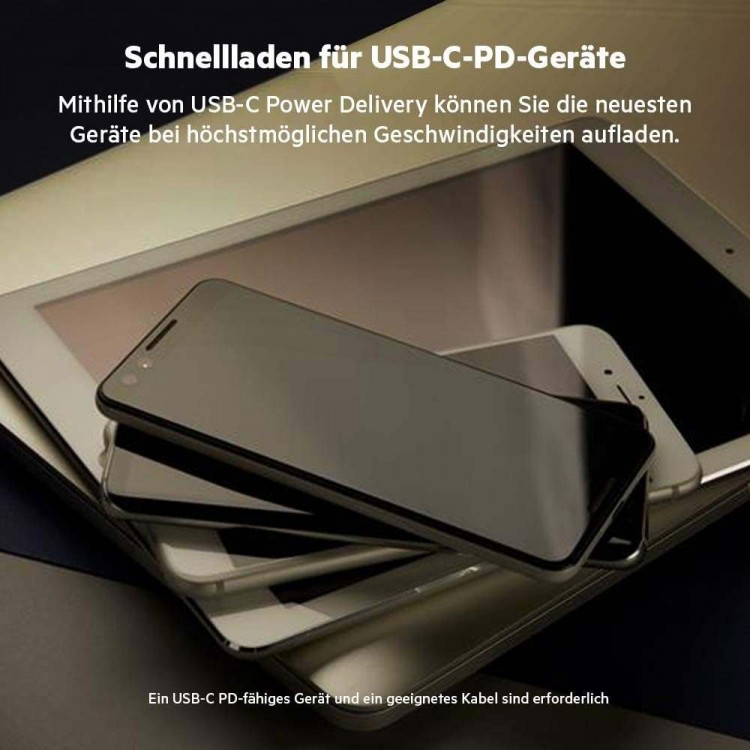 Belkin WCH003vfWH USB-C PD GaN dual-port charger (63 W)Λευκό