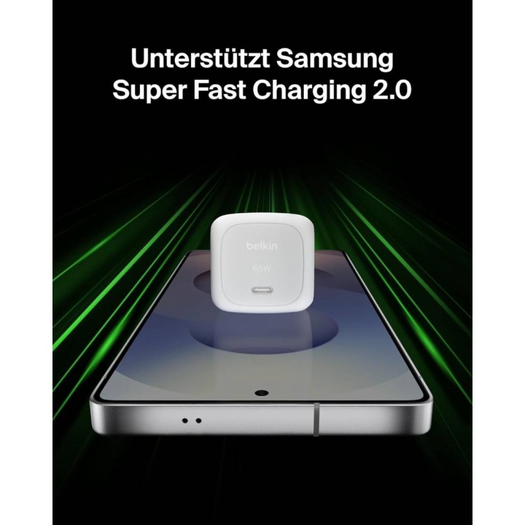 BELKIN 65W BoostCharge PD USB-C PD Οικιακός φορτιστής με PPS - ΛΕΥΚΟ - WCA011kqWH