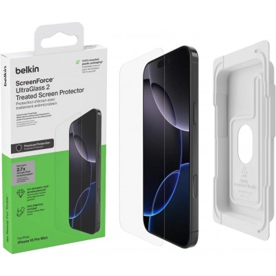 Belkin ScreenForce UltraGlass 2 Anti-Microbial γυαλί προστασίας για Apple iPhone 16 Pro Max - OVA158hq