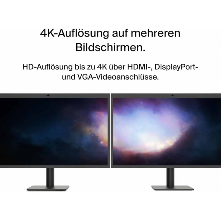 Belkin USB-C Hub, 11-in-1 MultiPort Adapter Dock with 4K HDMI, DisplayPort, VGA, and 100W for Charging, 3x USB A, Gigabit Ethernet, SD, MicroSD, 3.5mm Jack for Devices - INC004btSGY