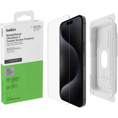 Belkin ScreenForce UltraGlass 2 Anti-Microbial γυαλί προστασίας για Apple iPhone 16 PRO 6.3 2024 - OVA157HQ