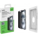 BELKIN ScreenForce Recycled Invisiglass TEMPERED GLASS Privacy Anti-Microbial Screen Protection for APPLE  iPhone 16/15/14 Pro - OVA167hq