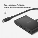 Belkin AVC018btBK Connect USB-C to 4-Port USB-C HubΜαύρο